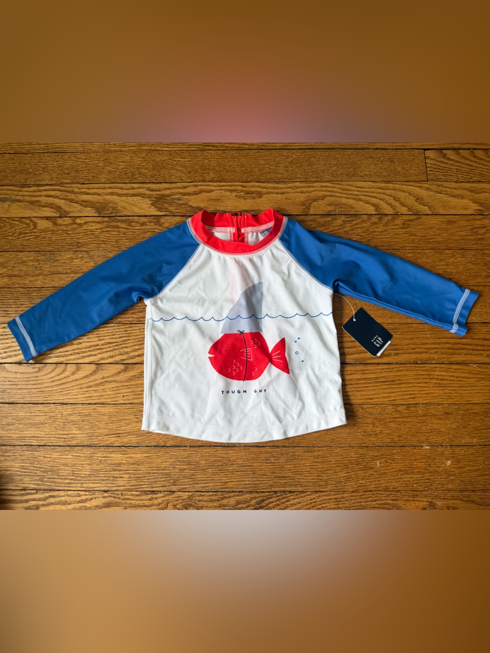 GAP Kids Blue & White Rashguard - NWT